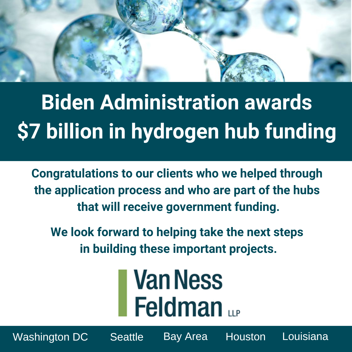 Biden Administration Awards $7B In Hydrogen Hub Funding | Van Ness ...